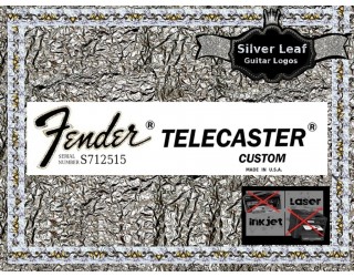Fender Telecaster Custom Guitar Decal #36s